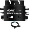BENNTOP Mikrowechselrichter 600W Solar-wechselrichter für Balkonkraftwerk MPPT DC30-60V PV Grid Tie Wechselrichter mit WLAN, APP