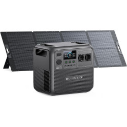 BLUETTI Elite 200 V2 Solar Generator (2025 Neu) mit 350W Solarpanel, 2073,6Wh Tragbare Powerstation mit 2 2600W AC Ausgängen, 17