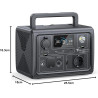 BLUETTI Solar Generator EB3A mit 100W Solarpanel, 268Wh Tragbare Powerstation mit 600W (1200W Peak) AC Ausgängen, LiFePO4