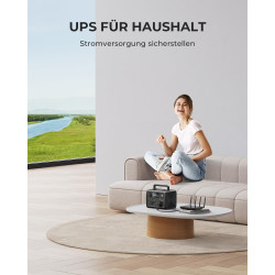 BLUETTI Solar Generator EB3A mit 100W Solarpanel, 268Wh Tragbare Powerstation mit 600W (1200W Peak) AC Ausgängen, LiFePO4