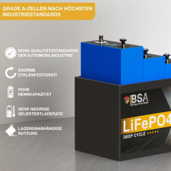 BSA LiFePO4 100Ah 12V Mini Lithium Batterie Wohnmobil Akku mit BMS Solarbatterie Solar Boot AI Affiliate SummarizerNew