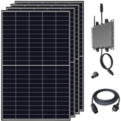 Balkonkraftwerk 2000W - Solaranlage Bifaziale Glas/Glas Paneele, WiFi Smarte PV Anlage Echtzeit-Überwachung via App mit WLAN AI