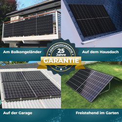Balkonkraftwerk 2000W - Solaranlage Bifaziale Glas/Glas Paneele, WiFi Smarte PV Anlage Echtzeit-Überwachung via App mit WLAN AI
