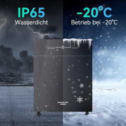 2,56kWh VENUS-C Balkonkraftwerk Speicher +CT002 Smarter Zähler, AC-gekoppeltes Energiespeichersystem All-in-One Solarspeicher,