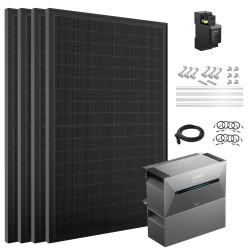 4x500w Solarpanel mit Solarbank E1600 Pro, Balkonkraftwerk mit Speicher 2 Pro, Komplettset mit All in One Stromspeicher 1,6kWh