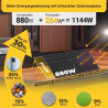 880W/800W Balkonkraftwerk mit Speicher Komplettset 2,56kWh Marstek Jupiter C Speicher inkl. 800W integrietem Wechselrichter |