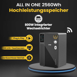 880W/800W Balkonkraftwerk mit Speicher Komplettset 2,56kWh Marstek Jupiter C Speicher inkl. 800W integrietem Wechselrichter |