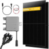 Belko® Balkonkraftwerk 830Wp Komplettset, 2 x 415W Trina Solar Full Black Module, 800W Wechselrichter mit WiFi, Smarte