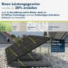 SPAUN Balkonkraftwerk 2000Wp | 1800W Komplettset mit bis zu 2600Wp bifazialer PV-Leistung und 10m Anschlusskabel zum Einstecken
