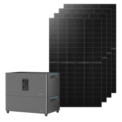 MARSTEK JUPITER C Plus, 5.12kWh Balkonkraftwerk mit Speicher, 4 MPPT 2400W Solareingang, 4×500W Solarpanels, bis zu 10.24kWh