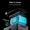 MARSTEK JUPITER C Plus, 5.12kWh Balkonkraftwerk mit Speicher, 4 MPPT 2400W Solareingang, 4×500W Solarpanels, bis zu 10.24kWh