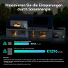 MARSTEK JUPITER C Plus, 5.12kWh Balkonkraftwerk mit Speicher, 4 MPPT 2400W Solareingang, 4×500W Solarpanels, bis zu 10.24kWh