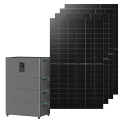MARSTEK JUPITER C Plus, 5.12kWh Balkonkraftwerk mit Speicher, 4 MPPT 2400W Solareingang, 4×500W Solarpanels, bis zu 10.24kWh