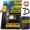 1000W/800W Balkonkraftwerk mit Speicher Komplettset 2,56kWh Marstek Jupiter C Speicher inkl. 800W integrietem Wechselrichter |