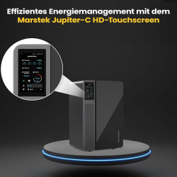1000W/800W Balkonkraftwerk mit Speicher Komplettset 2,56kWh Marstek Jupiter C Speicher inkl. 800W integrietem Wechselrichter |