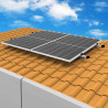 EPP.Solar® Balkonkraftwerk Halterung, Stockschrauben Montage Set für 2 Module, Stockschraube & Adapterplatte inkl.1245mm