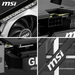 MSI GeForce RTX 4060 Ti Ventus 2X Black 16G OC Grafikkarte -NVIDIA RTX 4060 Ti, 16GB GDDR6 Speicher, 18Gbps, PCIe 4.0, DLSS3