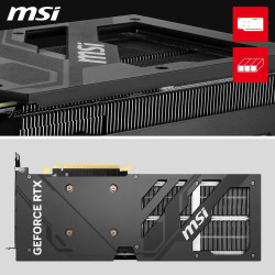 MSI GeForce RTX 4060 Ti Ventus 2X Black 16G OC Grafikkarte -NVIDIA RTX 4060 Ti, 16GB GDDR6 Speicher, 18Gbps, PCIe 4.0, DLSS3