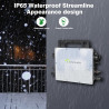 BuyWeek Wechselrichter Balkonkraftwerk, Wechselrichter 800W IP67 Wasserdicht Mikrowechselrichter mit WLAN APP Micro