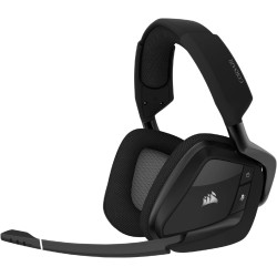 CORSAIR VOID RGB ELITE Wireless Gaming-Headset - 7.1 Surround Sound - Omnidirektionales Mikrofon - Mikrofasernetz-Ohrpolster -