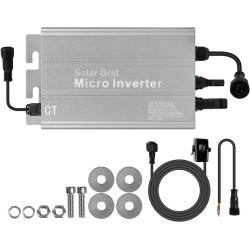 DEWIN Mikrowechselrichter, 700W MPPT Solar PV Mikro Wechselrichter Anti-Rückfluss CT Grid Tie Inverter DC18V-50V zu AC230V