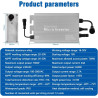DEWIN Mikrowechselrichter, 700W MPPT Solar PV Mikro Wechselrichter Anti-Rückfluss CT Grid Tie Inverter DC18V-50V zu AC230V