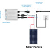 DEWIN Solar Mikro Wechselrichter, 120W Solar PV Grid tie Micro Inverter IP65 Wasserdichter MPPT Wechselrichter mit Netzanschluss