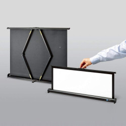 DELUXX Advanced Portable Table-Stand Mobile Beamer-Tisch-Leinwand mit ausklappbaren Standfüßen und Tragegriff Stativ-Leinwand