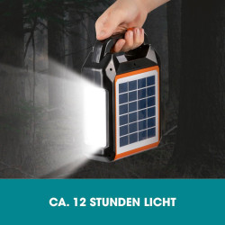 EASYmaxx Solar-Generator Kit 4500mAh | 2 Auflademodi: Solarpanel oder USB | Zum Aufladen von Handy, Powerbank, u.v.m. |