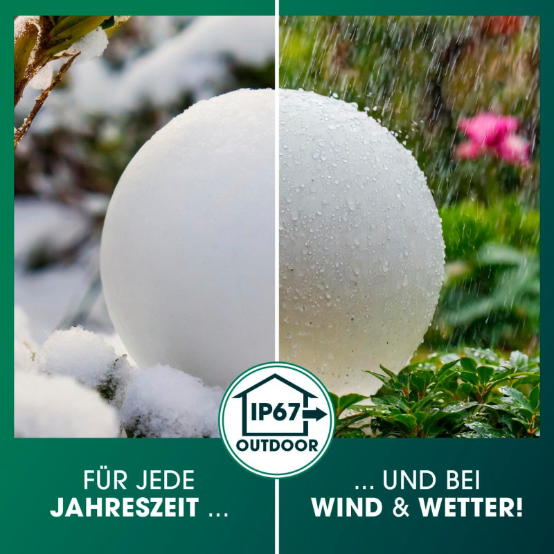 EASYmaxx 2er- Set LED Solarleuchte mit Farbwechsel | Deko Gartenleuchte mit LED Beleuchtung | Wunderschöne Lichteffekte mit