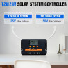 ECO-WORTHY aufgerüstet 30A Solar Laderegler 12V/24V, Solar Ladegerät Controller PWM kann Batterieparameter Individuell Anpassen