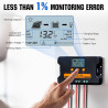 ECO-WORTHY aufgerüstet 30A Solar Laderegler 12V/24V, Solar Ladegerät Controller PWM kann Batterieparameter Individuell Anpassen