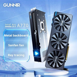 WEELIAO GUNNIR Intel Arc A770 Photon 16GB OC GDDR6 2400MHz Triple Fan White Grafikkarte (256-Bit, PCIe 4.0, HDMI/DisplayPort,