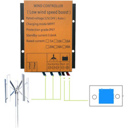 EHZBRCN 300W 1000W Winde Generator Controller 12V 24 V MPPT Technologie IP67 wasserdichte 16A Wärme Ableitungssysteme PWM