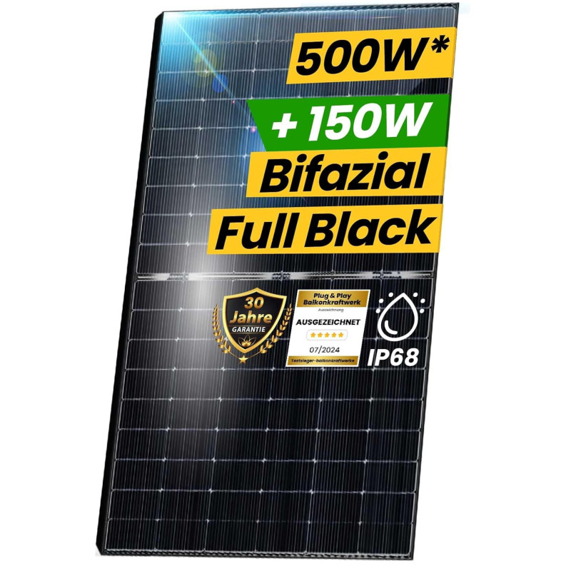 EPP.Solar® Bifazial Solarmodul 500W Black/Silver Rahmen, Photovoltaik Solarpanel (4X)
AI Affiliate SummarizerNew EPP.Solar® Bifazial Solarmodul 500W Black/Silver Rahmen, Photovoltaik Solarpanel (4X)
AI Affiliate SummarizerNew