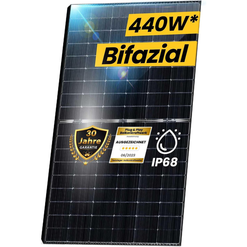 EPP.Solar® 4x Solarmodul 440W Bifazial Glas-Glas Photovoltaik Solarpanel       
    AI Affiliate SummarizerNew
