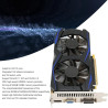 Elprico GTX 550Ti 6 GB Gaming-Grafikkarte, 192-Bit-GDDR5-PC-Grafikkarte mit Zwei Lüftern, HDMI-VGA-DVI-Schnittstelle für