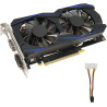 Elprico GTX 550Ti 6 GB Gaming-Grafikkarte, 192-Bit-GDDR5-PC-Grafikkarte mit Zwei Lüftern, HDMI-VGA-DVI-Schnittstelle für