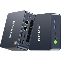 GMKtec Mini Gaming PC AMD Ryzen 7 5825U(Aufgewertet 7430U/5700U)(8C/16T, bis 4.5GHz) M5 Plus Micro PC 32GB DDR4 RAM 512GB SSD,