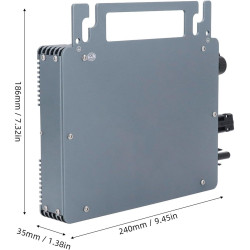 350W Solar Grid Tie Micro Inverter Effiziente Energieumwandlung Solarpanel Wechselrichter Wolkenüberwachung IP66 Wasserdicht