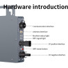 350W Solar Grid Tie Micro Inverter Effiziente Energieumwandlung Solarpanel Wechselrichter Wolkenüberwachung IP66 Wasserdicht