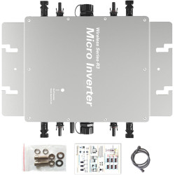 ExoticaBlend 1400W Balkonkraftwerk, PV Wechselrichter MPPT Grid tie Inverter mit WiFi Handy Überwachungssystem für
