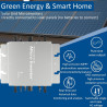 ExoticaBlend 1200W Balkonkraftwerk Grid Tie Inverter, Pv Wechselrichter, IP65 Micro Inverter, WLAN Monitor, 120/230V Automatic