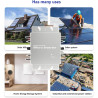 ExoticaBlend 1200W Balkonkraftwerk Grid Tie Inverter, Pv Wechselrichter, IP65 Micro Inverter, WLAN Monitor, 120/230V Automatic
