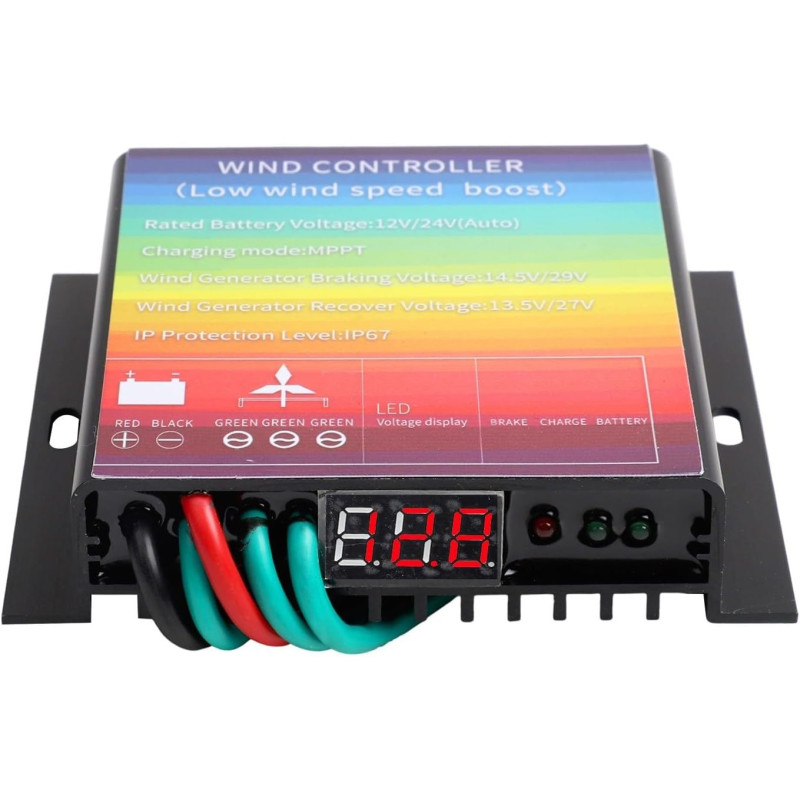 Fauhapyway 800 W mit IP67 MPPT Windturbinen-Controller, wasserdichtes Design, Batteriesystem, DC-Generator, dreiphasiger Eingang