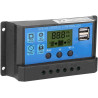12V 24V Intelligenter Photovoltaik-Solarladeregler Dual Digital Display Mikrocomputersteuerung Praktisches Zubehör für PWM Auto