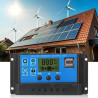12V 24V Intelligenter Photovoltaik-Solarladeregler Dual Digital Display Mikrocomputersteuerung Praktisches Zubehör für PWM Auto