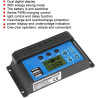 12V 24V Intelligenter Photovoltaik-Solarladeregler Dual Digital Display Mikrocomputersteuerung Praktisches Zubehör für PWM Auto