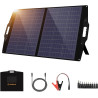 FlexSolar Solar Ladegerät, 60 W Solar Panel Portable mit USB-C 45 W QC 3.0 und DC Ausgang, IP67 wasserdicht und staubdicht, ETFE