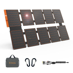 FlexSolar 100W Solarpanel Faltbar DC/QC 3.0 USB-A & PD3.0 USB-C Solarladegerät Monokristalline Solarzelle für